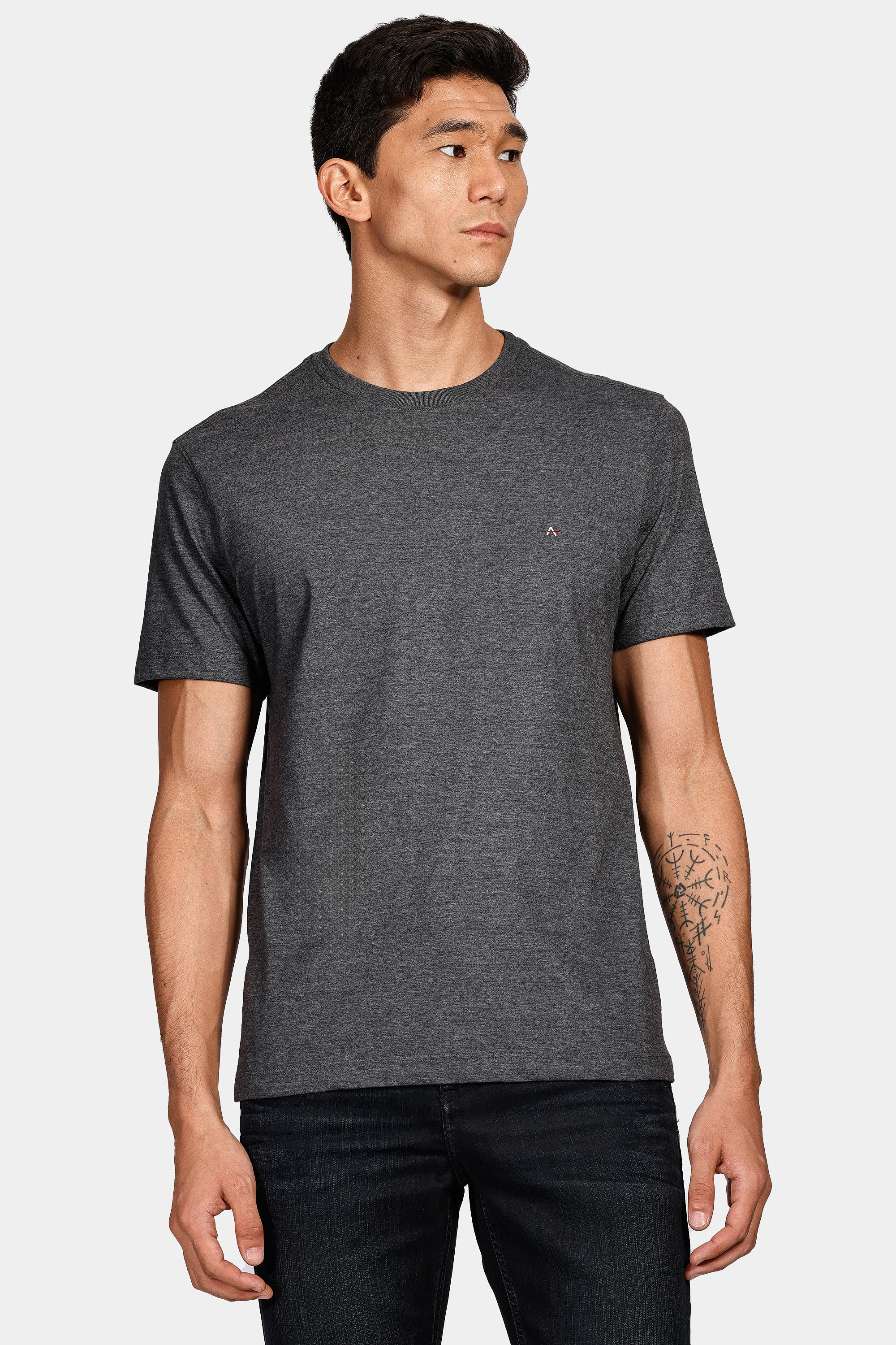 Camiseta Básica Grafite Mescla