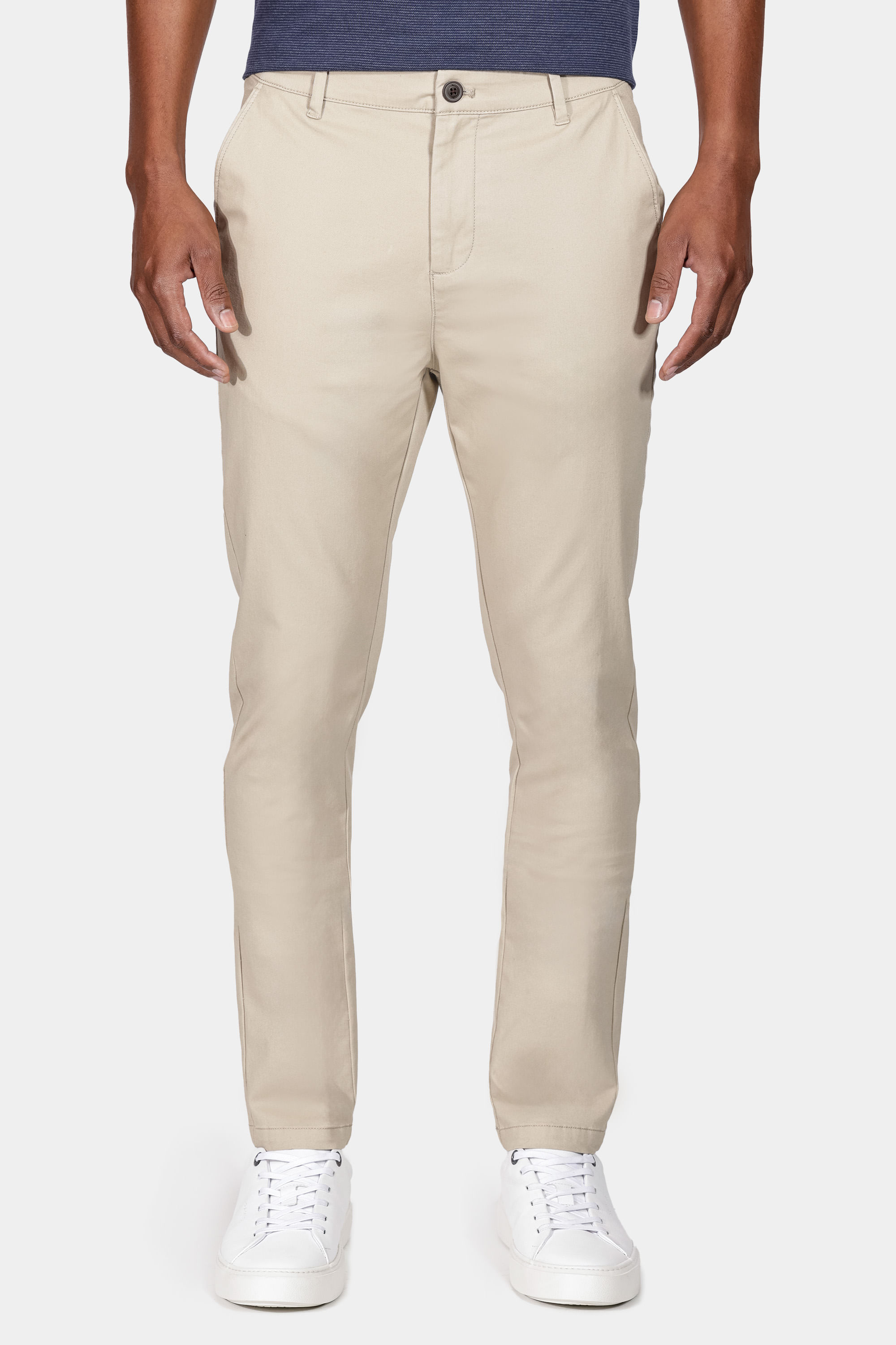 Calça Chino Sarja Areia