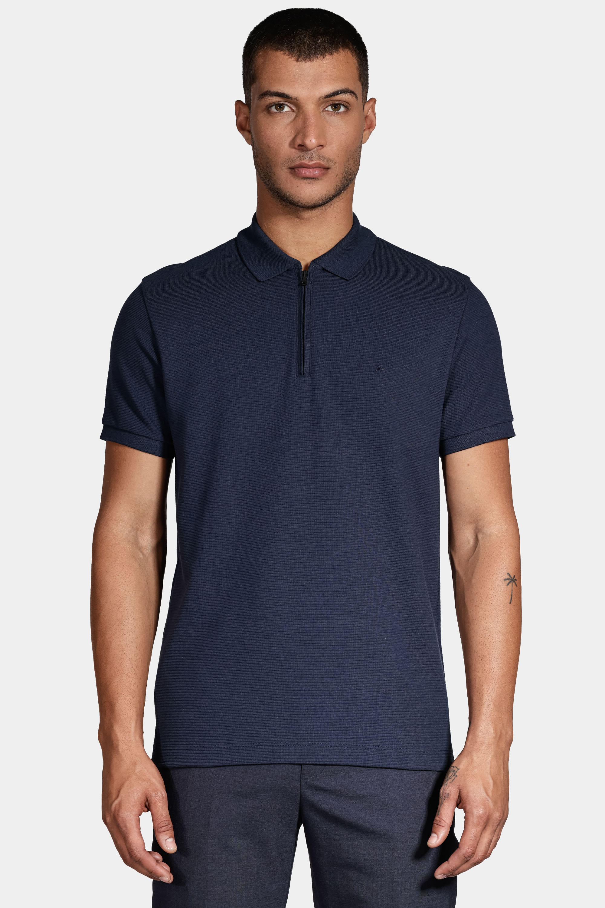 Polo Shirt Ottoman Azul Marinho